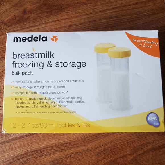 Medela Other - BREASTMILK FREEZING & STORAGE- 12bottles & lids.